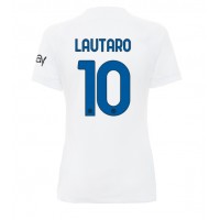 Fotballdrakt Dame Inter Milan Lautaro Martinez #10 Bortedrakt 2023-24 Kortermet